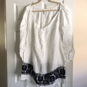 J. Crew linen beach cover up